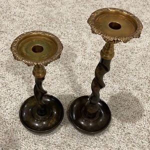Southern Living Candle Holders Pair